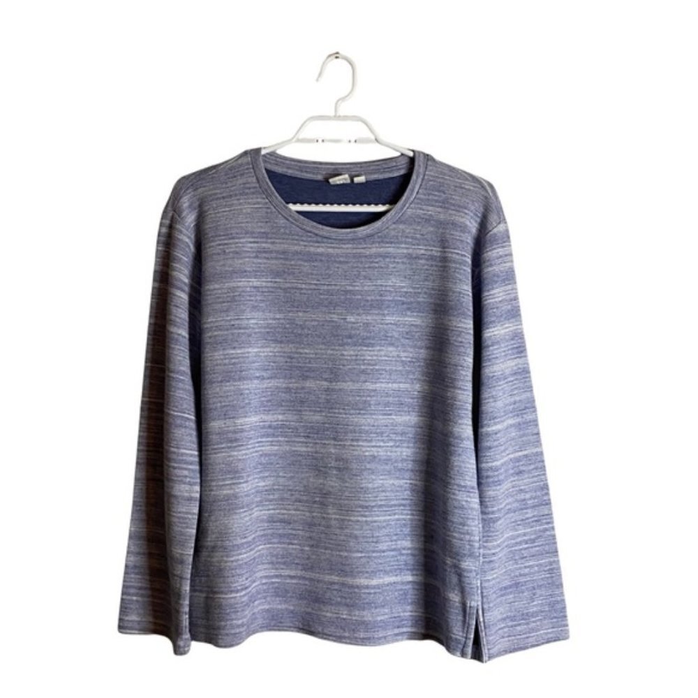 Gap Women's Heather Blue Crewneck Knit Top